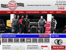 Tablet Screenshot of hollandtirecenter.com